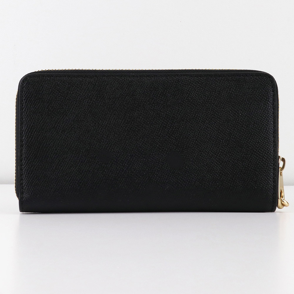 COACH コーチ 財布 長財布 C4451 IMBLK ストラップ付 ラウンド