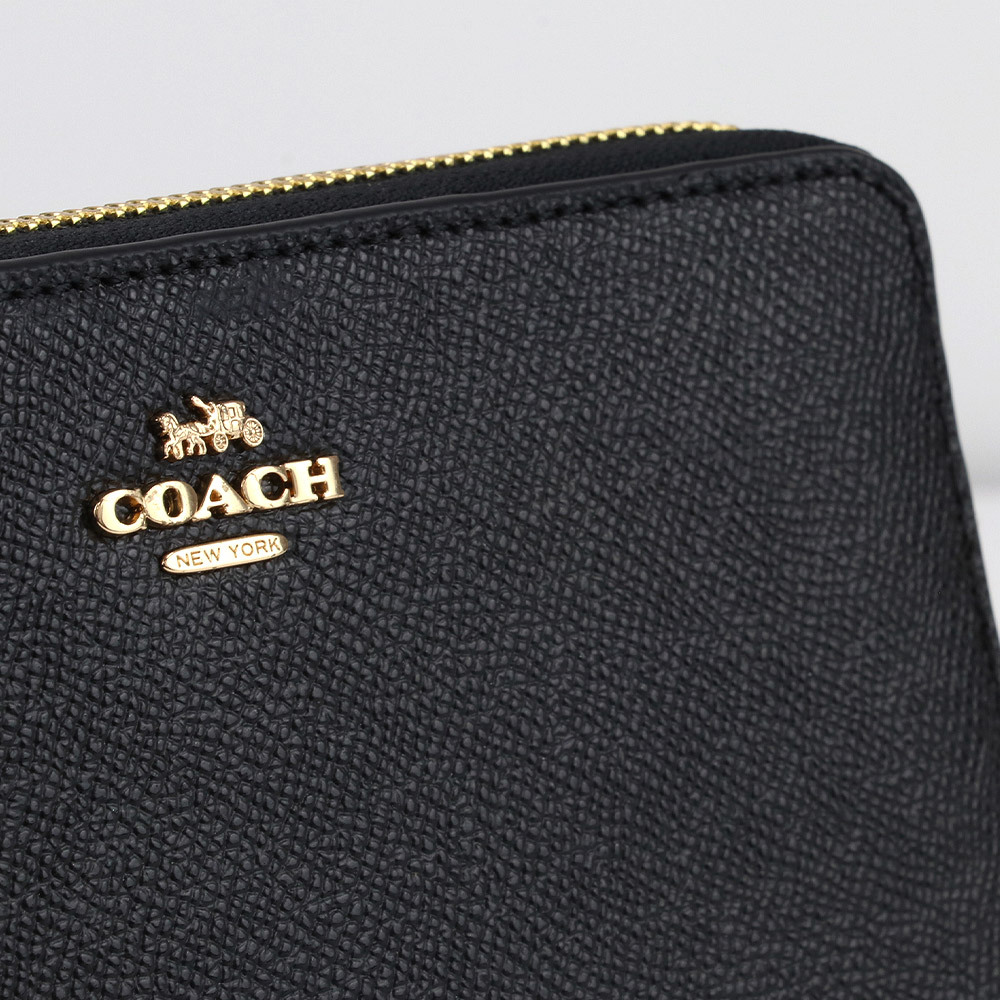 COACH（コーチ） 財布 長財布 C4451 IMBLK ストラップ付 ラウンド