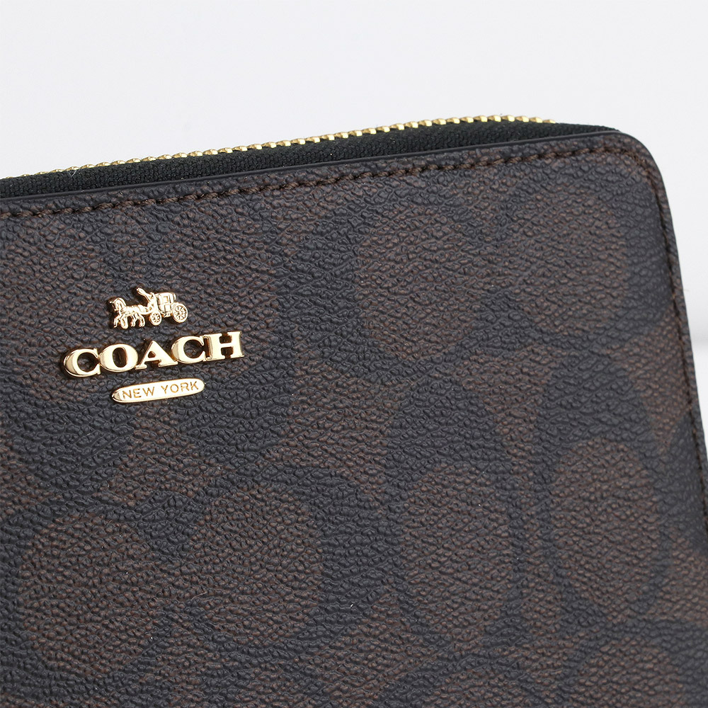 COACH（コーチ） 財布 長財布 C4452 IMAA8 ストラップ付 シグネチャー