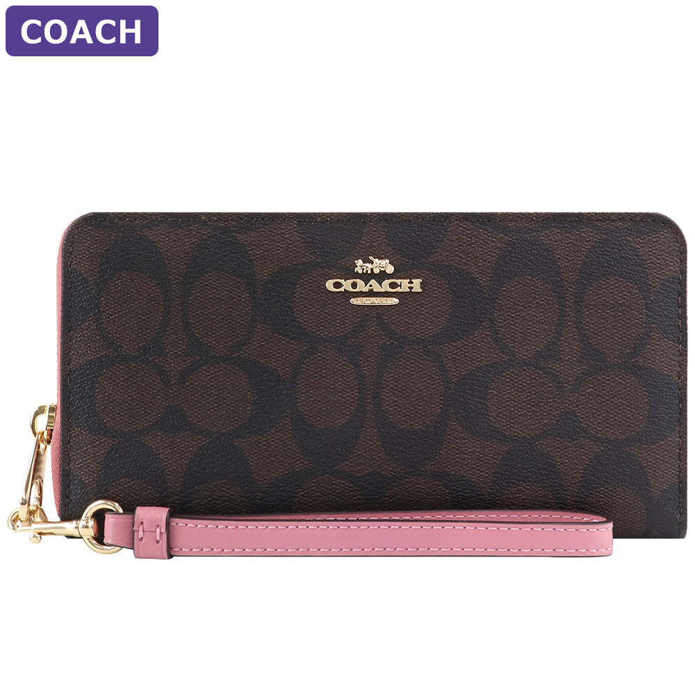 コーチ COACH 財布 長財布 C4452 ストラップ付 シグネチャー