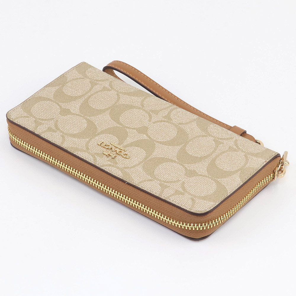 COACH（コーチ） 財布 長財布 C4452 IMVHK ストラップ付 シグネチャー