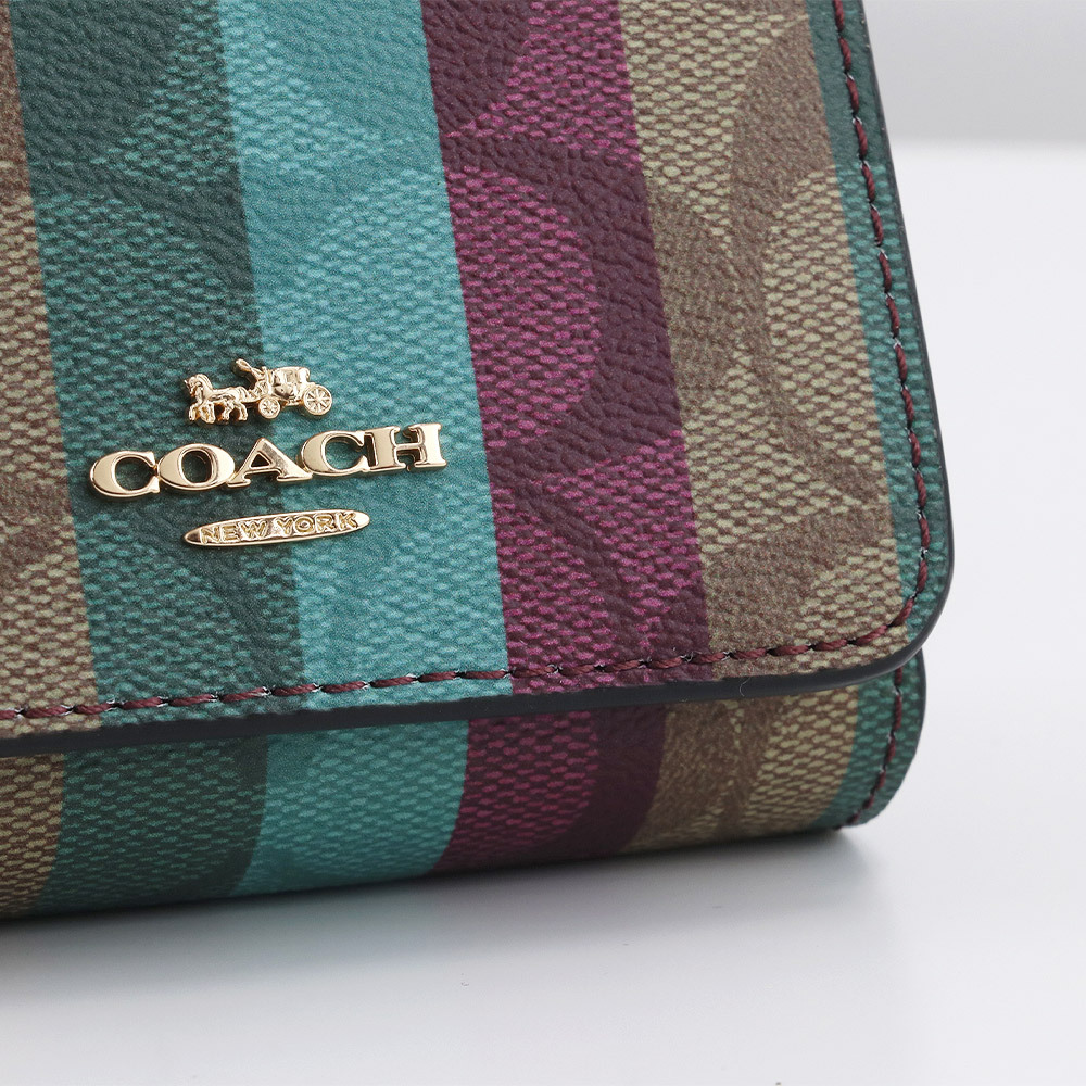 コーチ COACH 財布 三つ折り財布 C6023 IME7V ミニ財布 シグネチャー