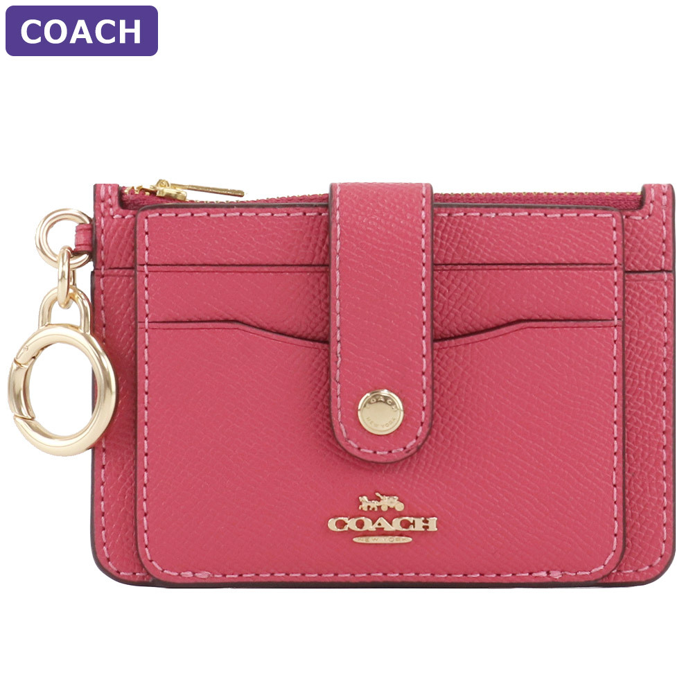 【韓国即発】 COACH キーリング フラグメントケース C6881小物 COACH コーチ パスケース C6881 キーリング フラグメントケース