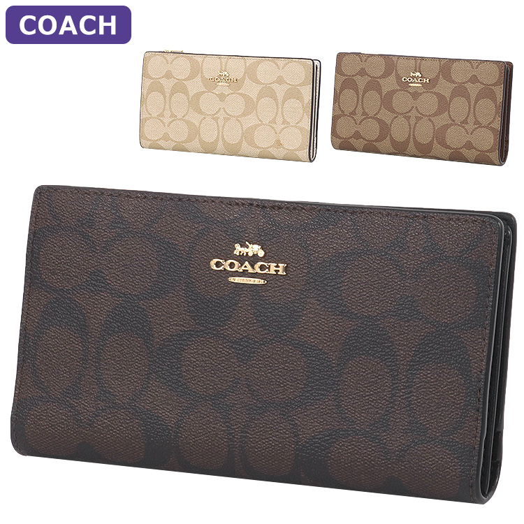 COACH コーチ 財布 長財布 C8714 二つ折り シグネチャー