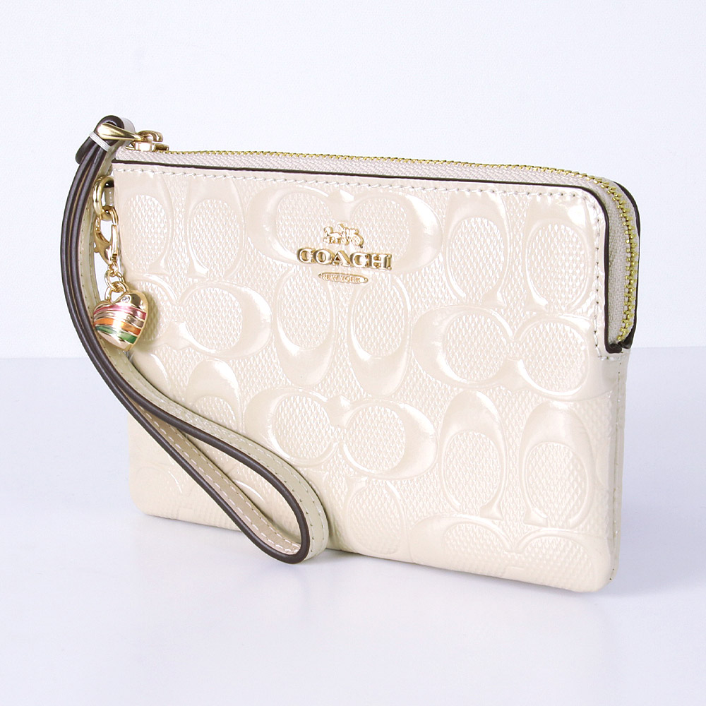 COACH（コーチ） ポーチ CDF04 IMCHK シグネチャー エナメル ハート