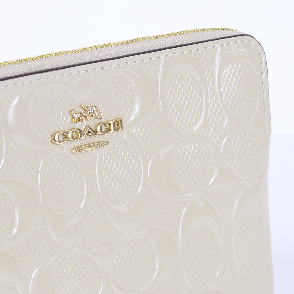 COACH（コーチ） ポーチ CDF04 IMCHK シグネチャー エナメル ハート