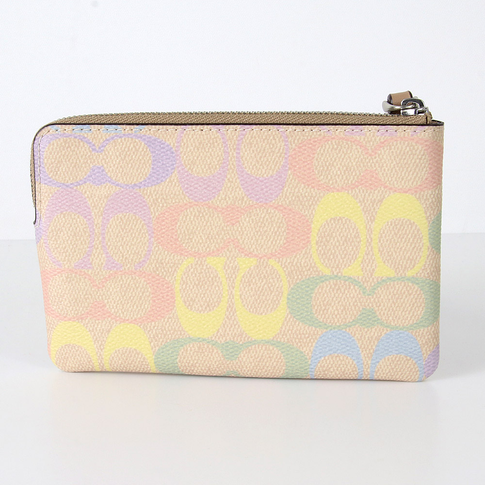 COACH（コーチ） ポーチ CDF28 SVSAS シグネチャー レインボウカラー