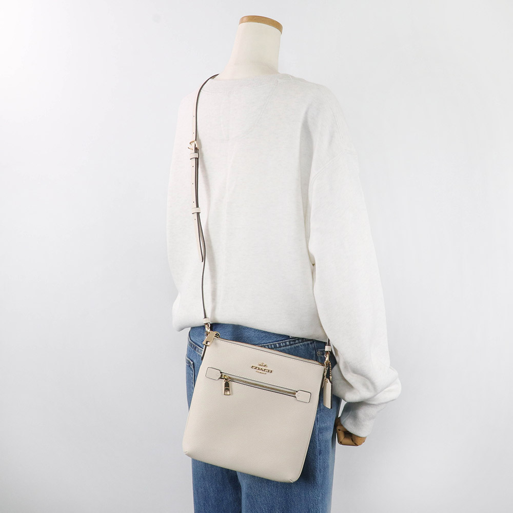 COACH ショルダーバッグ チョークホワイト レディース CQ875 COACH コーチ ショルダーバッグ レディース レザー カメラバッグ