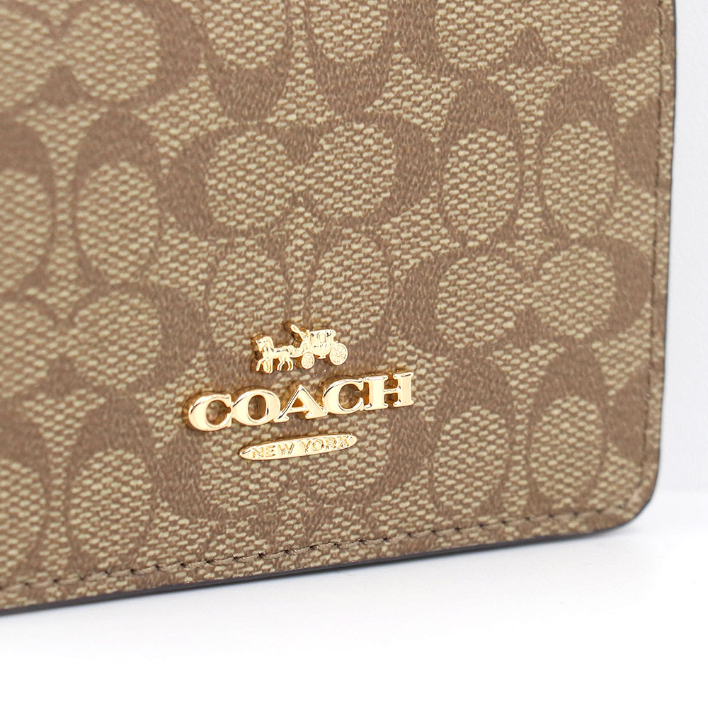 コーチ COACH カードケース CF468 IMBDX 2way シグネチャー ギフト