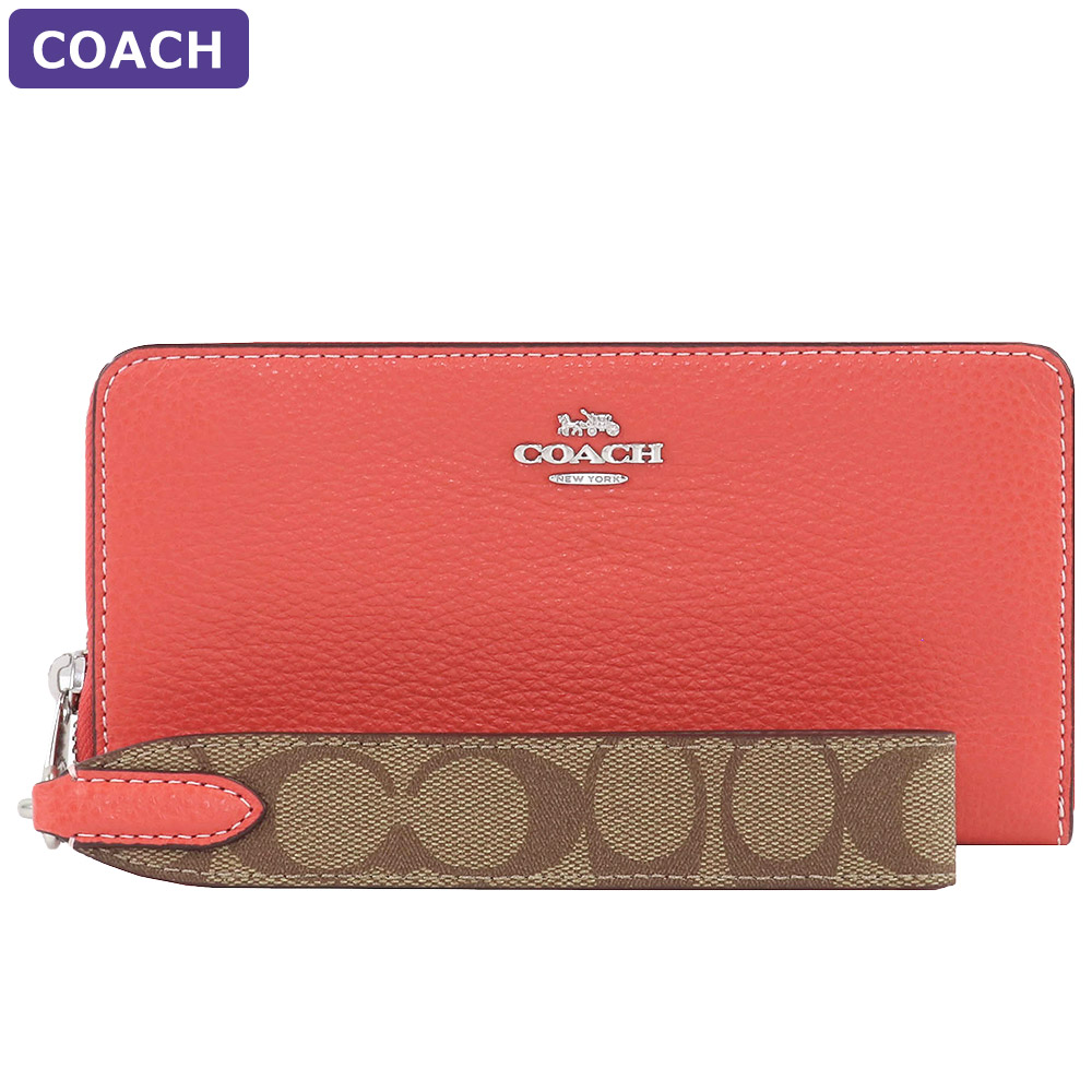 コーチ COACH 財布 長財布 CK427 ストラップ シグネチャー アウトレット レディース ウォレット 新作