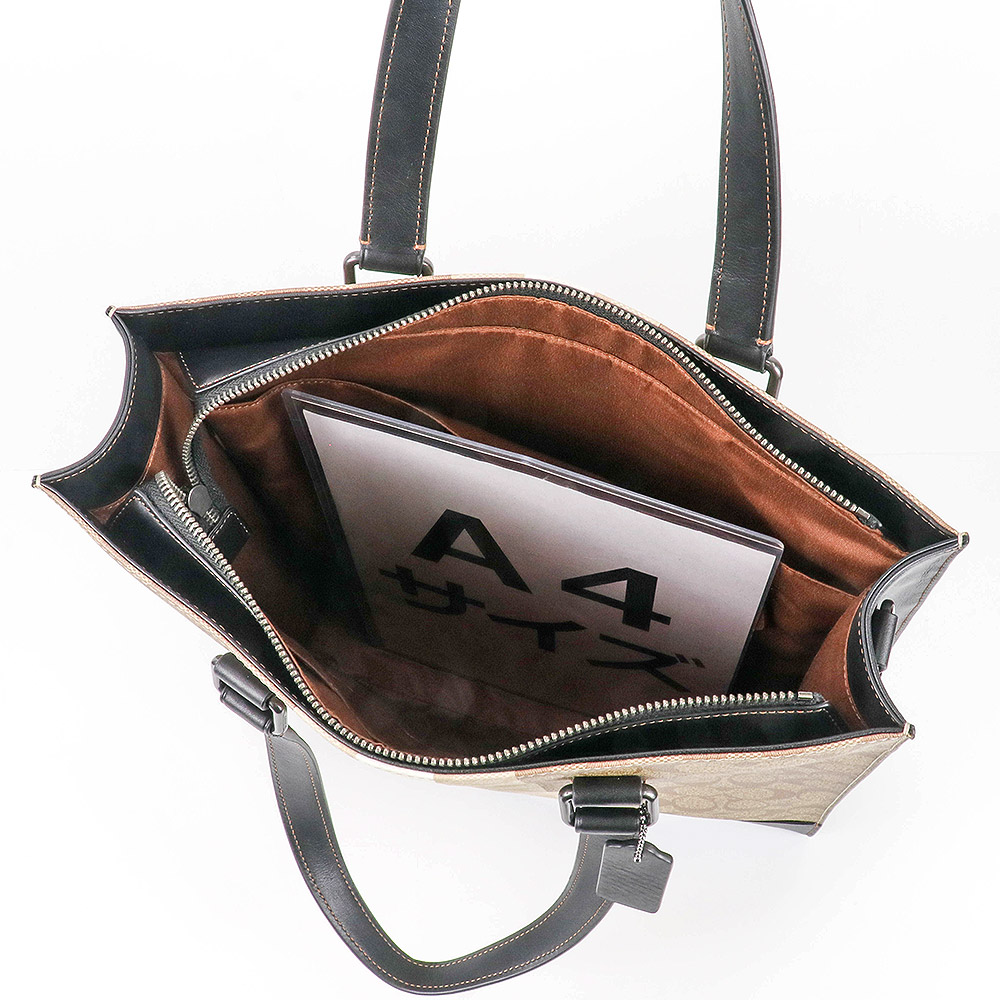 【Ankaa様】COACH シグネチャー ハンドバッグ　トートバッグ　不織布袋付 COACH（コーチ） バッグ トートバッグ CQ037 QBE7V シグネチャー A4