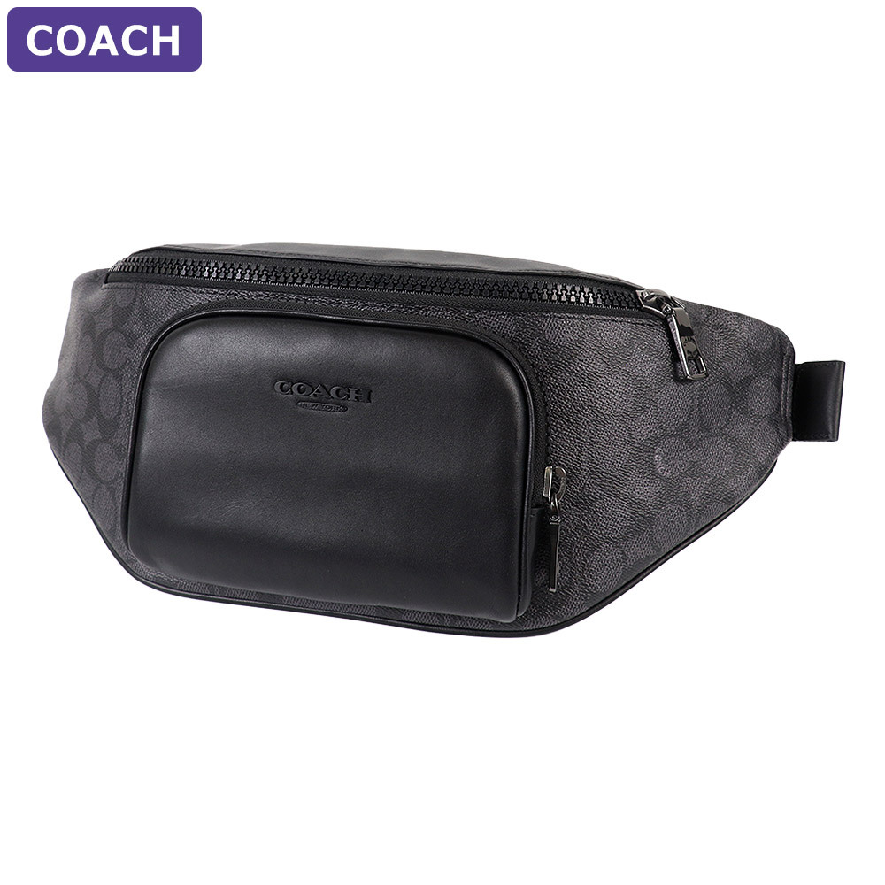 【売約済•美品】コーチ　ボディバッグ　ネイビー 美品】COACH コーチ ボディバッグ トンプソン シティー レザー