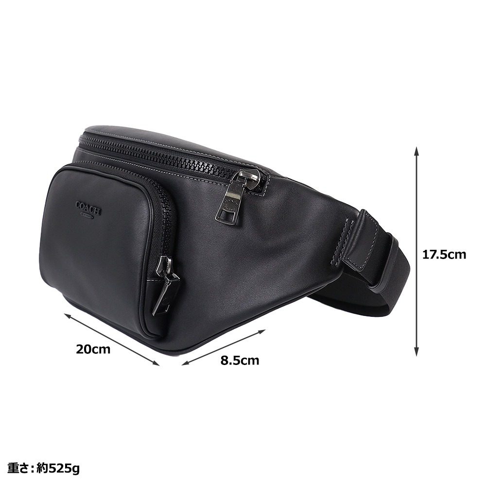 【国内即発】コーチ ウエストバッグ CT754 QBBK COACH コーチ ウエストバッグ ボディバッグ スムースカーフ