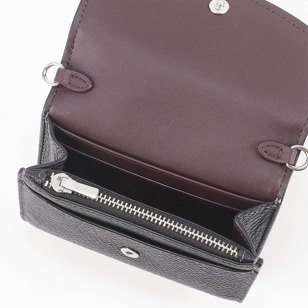 COACH（コーチ） カードケース CU170 SVBK ショルダーウォレット