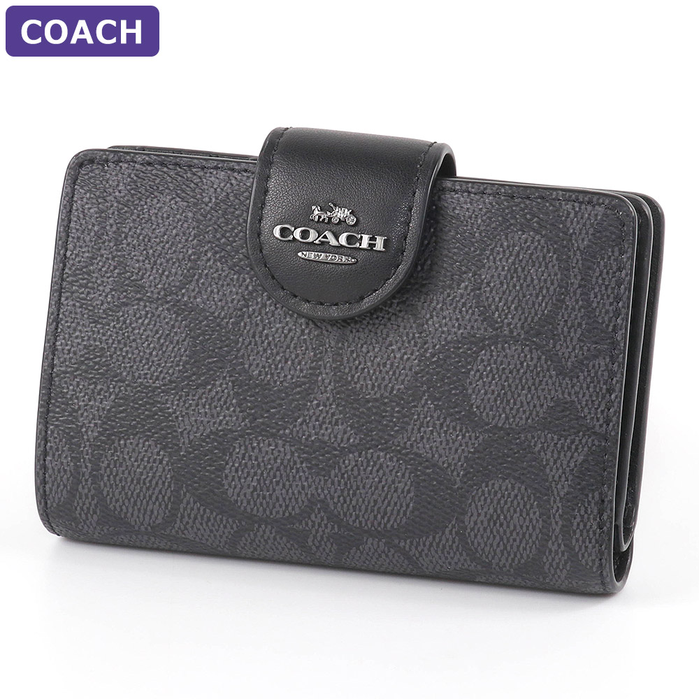COACH コーチ 財布 長財布 新作 新品 シグネチャー レザー 二