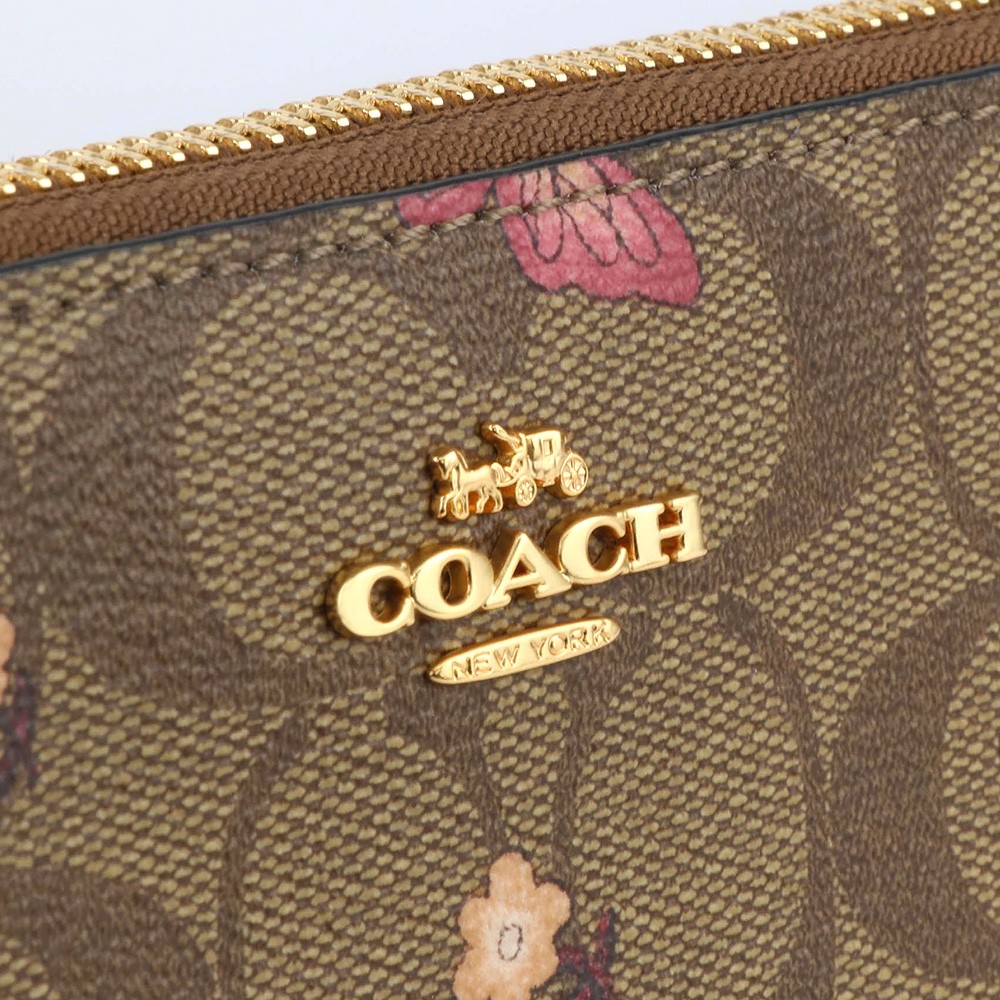 コーチ COACH 財布 長財布 2858 IMLL9 シグネチャー 蝶柄 アウトレット