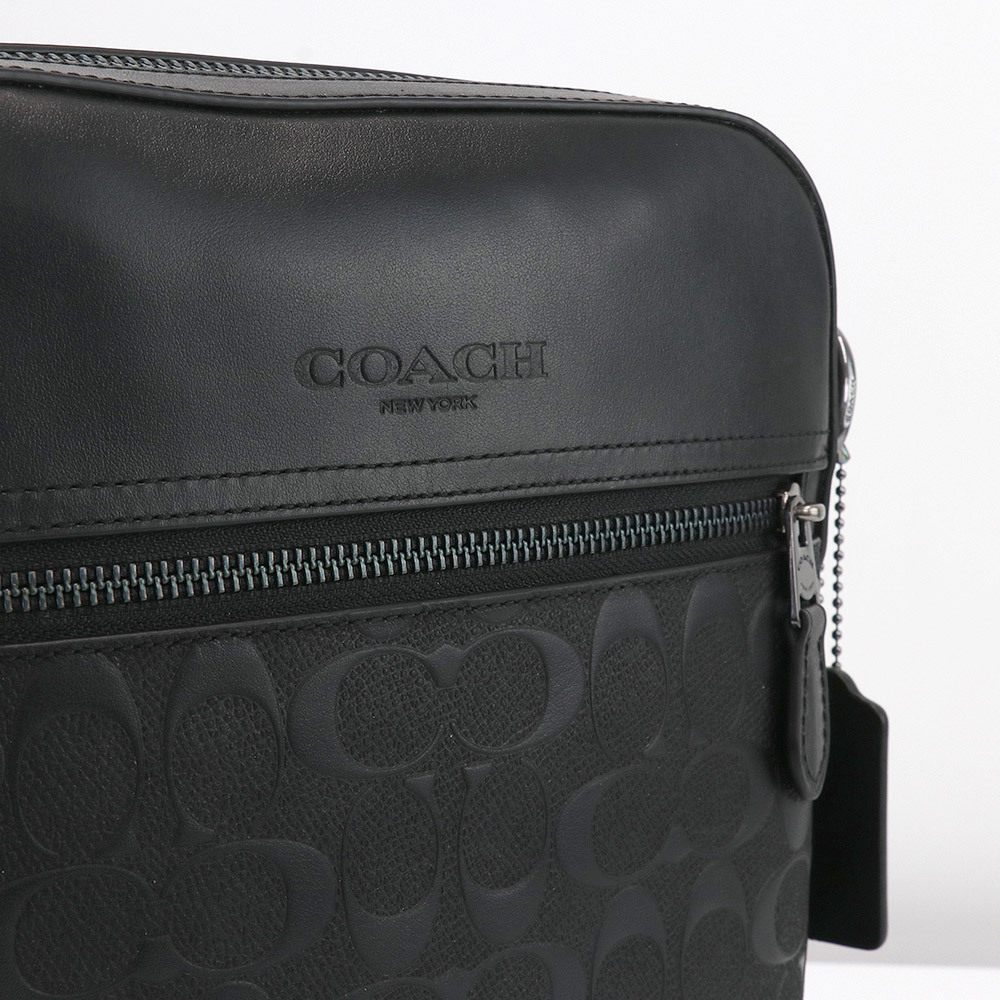 コーチファクトリー コーチアウトレット バッグ ショルダーバッグ 肩掛けバッグ 斜めがけバッグ 4009 QB BK メンズ ブラック 斜め掛けシ COACH（コーチ） バッグ ショルダーバッグ 4009 QBBK シグネチャー