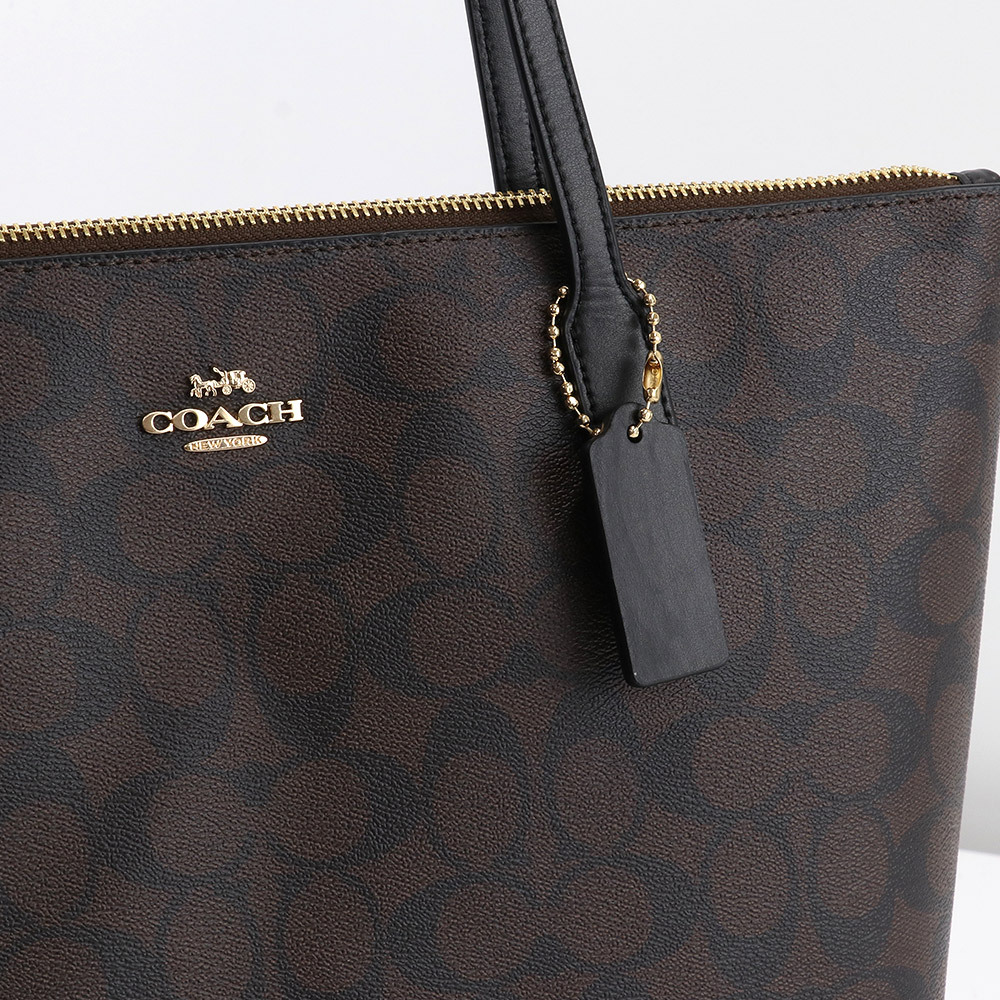 COACH コーチ バッグ トート 4455 ブラウン×ブラック