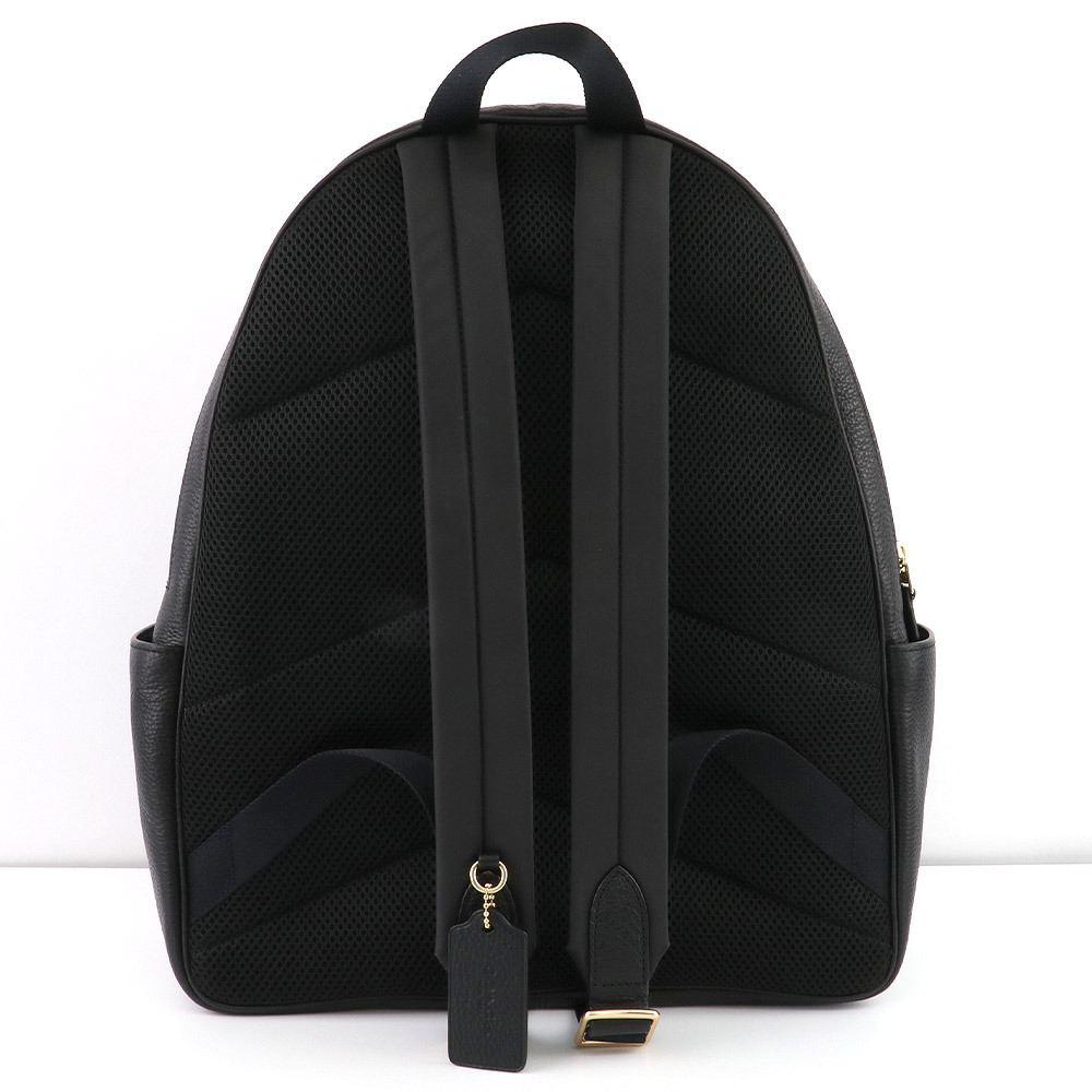 ✨美品✨COACH レザー リュック 2層 大容量 ブラック 5669 ▽coach コーチ レザー リュック 5669 A4 大容量 バックパック 黒