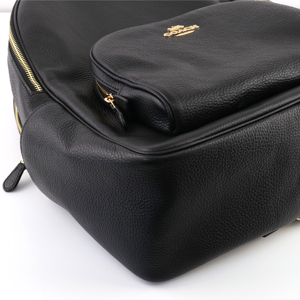 ▽coach コーチ レザー リュック 5669 A4 大容量 バックパック 黒