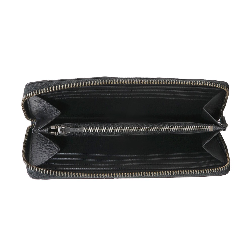 COACH（コーチ） 財布 長財布 F58113 BLK シグネチャー アウトレット