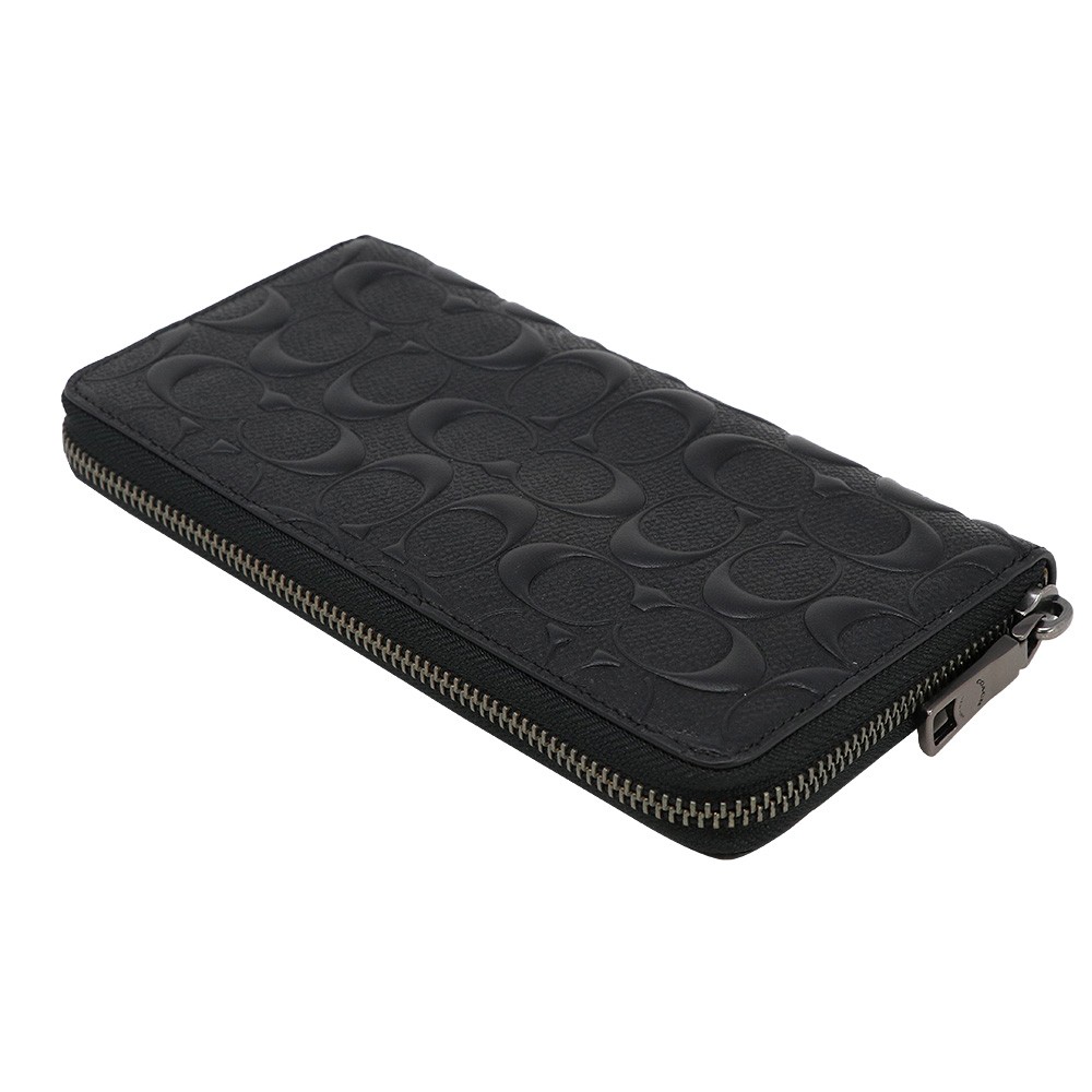 『新品 』COACH長財布 コーチ シグネチャー ×ブラック　男女兼用 COACH（コーチ） 財布 長財布 F58113 BLK シグネチャー アウトレット
