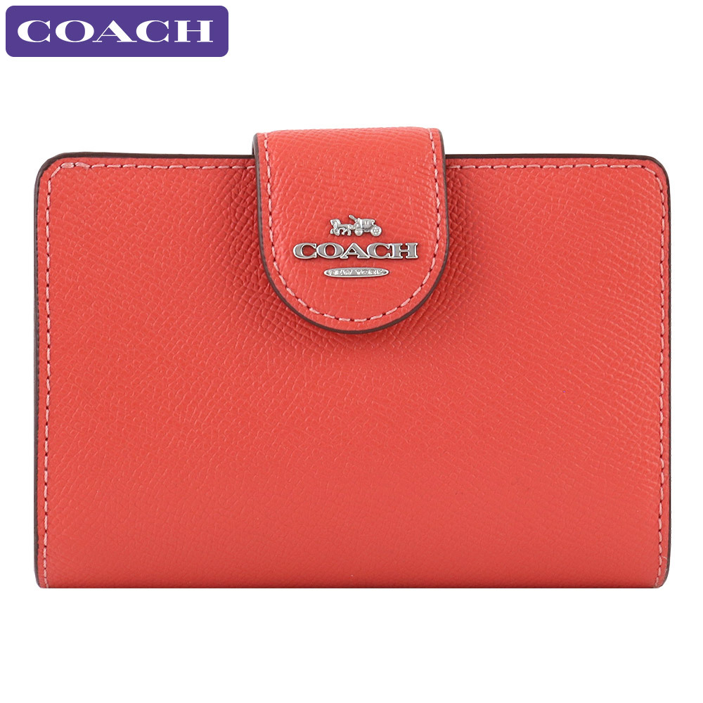 COACH レディース二つ折り財布（色：オレンジ系）の商品一覧