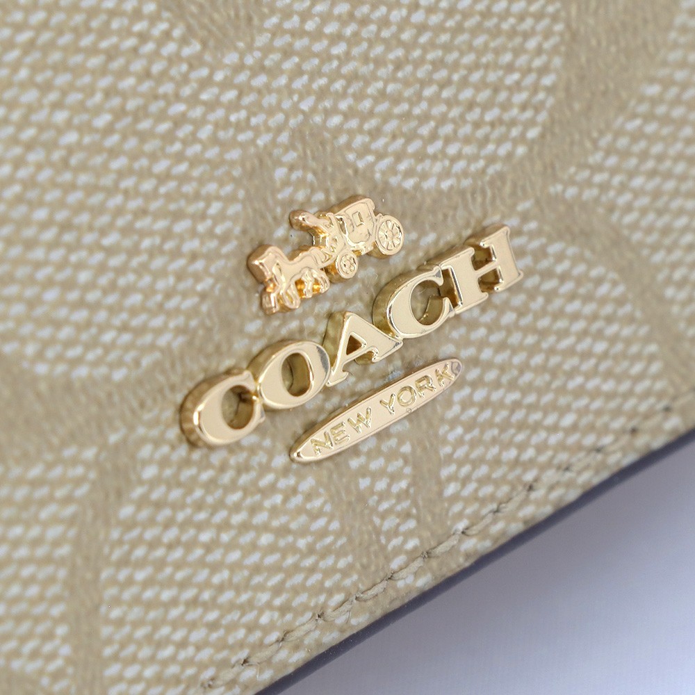 【新品・未使用】COACH コーチキーケース 5連シグネチャー ベージュ 革 COACH コーチ 小物 キーケース 77998 IMR6D シグネチャー 5連
