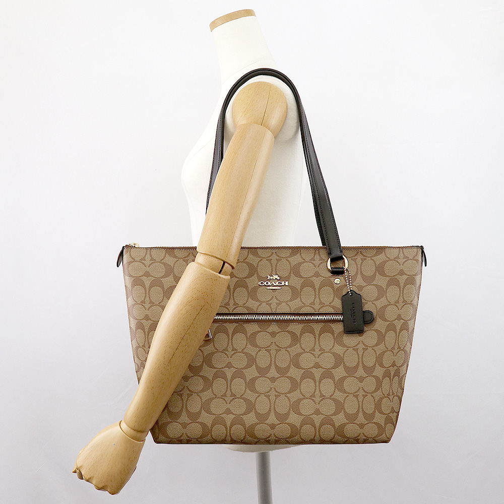 希少/極美品○コーチ COACH ビジネス トートバッグ 肩掛け A4 大