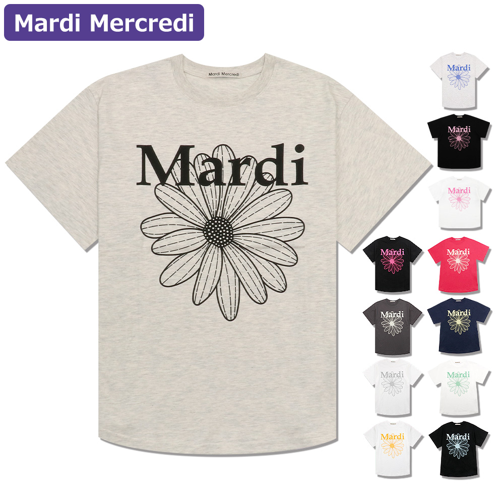 マルディメクルディ MARDI MERCREDI Tシャツ 半袖 TSHIRT FLOWERMARDI 韓国 ファッション : ko-mardi-t0001-m2  : HOMMAGE - 通販 - Yahoo!ショッピング