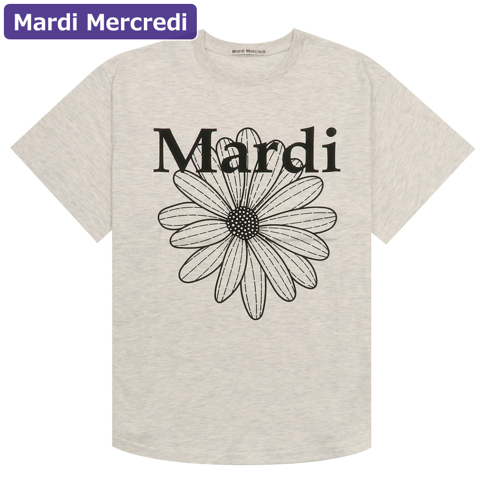マルディメクルディ MARDI MERCREDI Tシャツ 半袖 TSHIRT FLOWERMARDI 韓国 ファッション