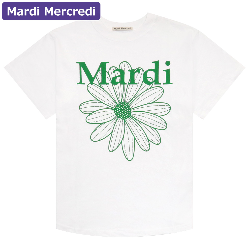 マルディメクルディ MARDI MERCREDI Tシャツ 半袖 TSHIRT FLOWERMARDI 