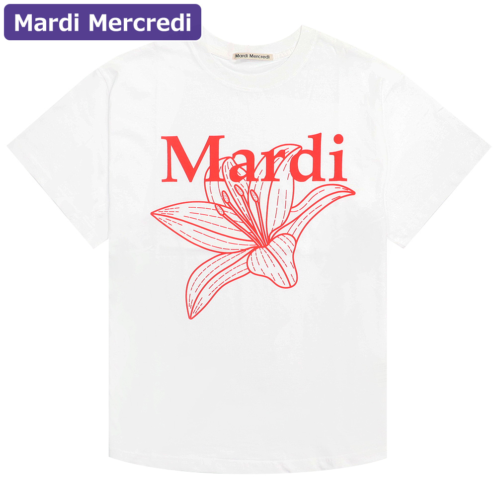 マルディメクルディ MARDI MERCREDI Tシャツ 半袖  TSHIRT FLOWERMARDI 韓国 ファッション｜hommage｜10