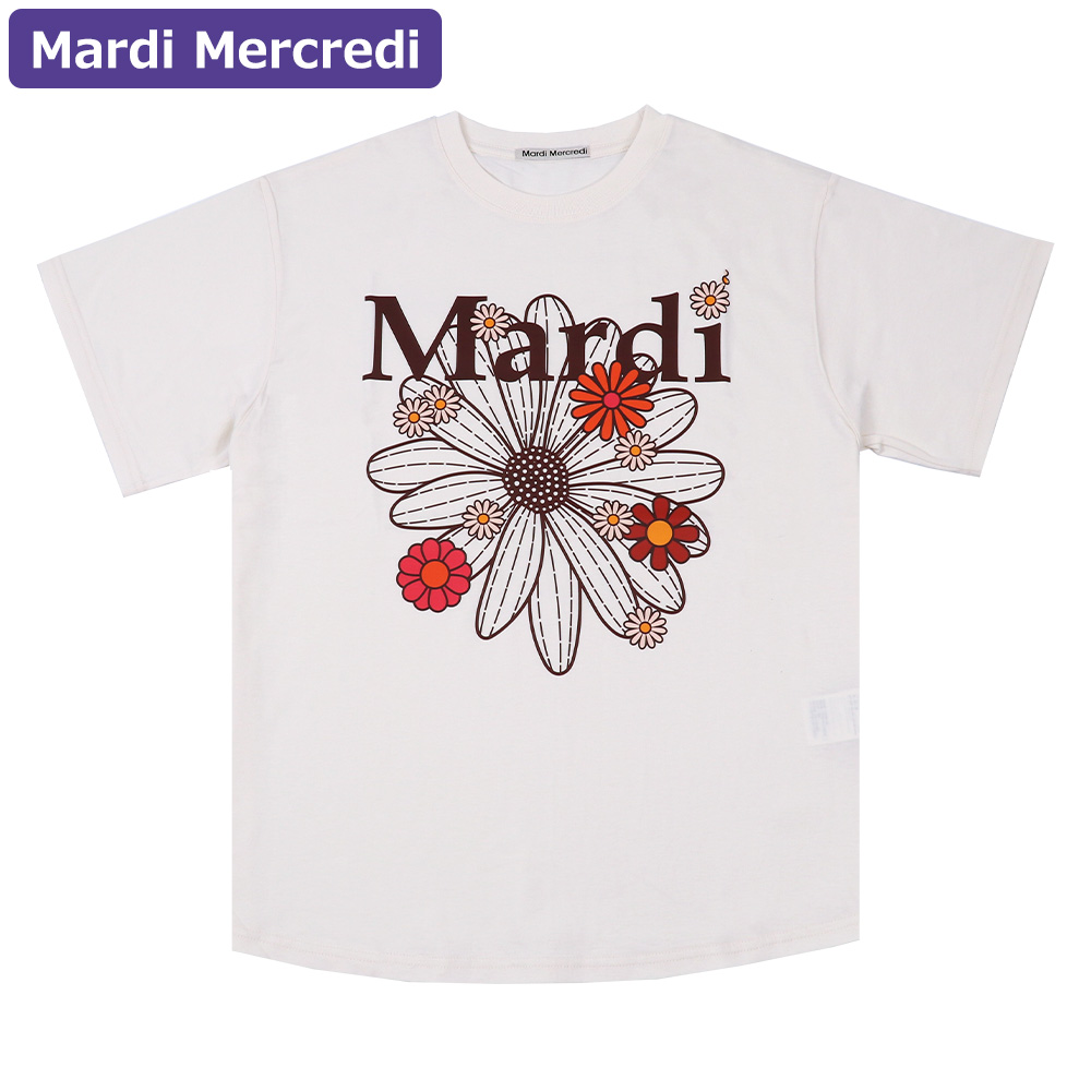 Mardi Mercredi マルディメクルディ Tシャツ TSHIRT FLOWERMARDI