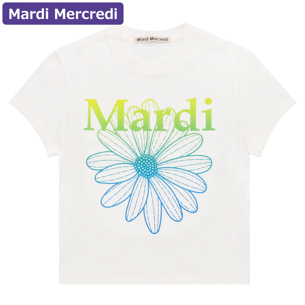 マルディメクルディ Mardi Mercredi Tシャツ CROPPED TSHIRT FLOWERMARDI GRADATION 半袖 レディース 韓国 ファッション アパレル | Mardi Mercredi | 02