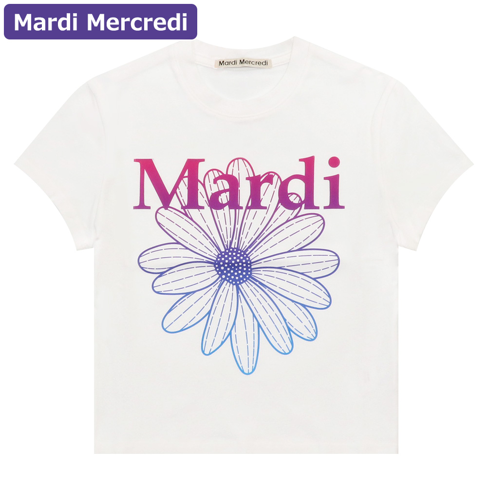 マルディメクルディ Mardi Mercredi Tシャツ CROPPED TSHIRT FLOWERMARDI GRADATION 半袖 レディース 韓国 ファッション アパレル | Mardi Mercredi | 03