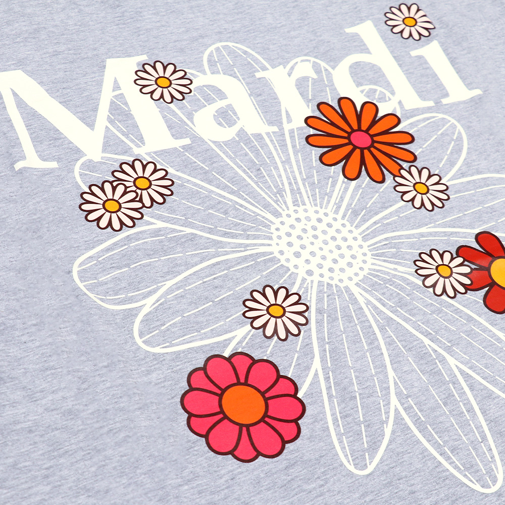 マルディメクルディ Mardi Mercredi Tシャツ TSHIRT FLOWERMARDI BLOSSOM GREY IVORY 半袖 レディース 韓国 ファッション アパレル Mardi Mercredi マルディメクルディ Tシャツ TSHIRT FLOWERMARDI