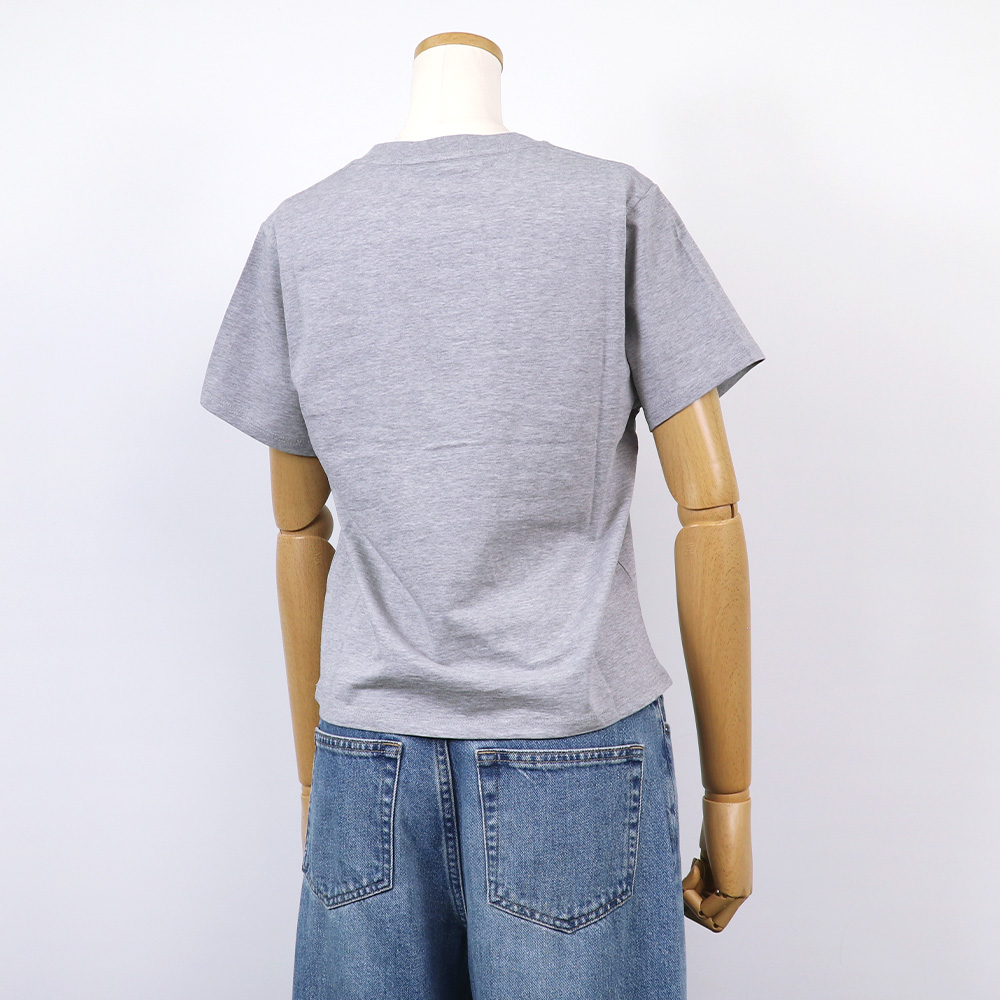 マルディメクルディ Mardi Mercredi Tシャツ TSHIRT FLOWERMARDI BLOSSOM GREY IVORY 半袖 レディース 韓国 ファッション アパレル Mardi Mercredi マルディメクルディ Tシャツ SLIM TSHIRT