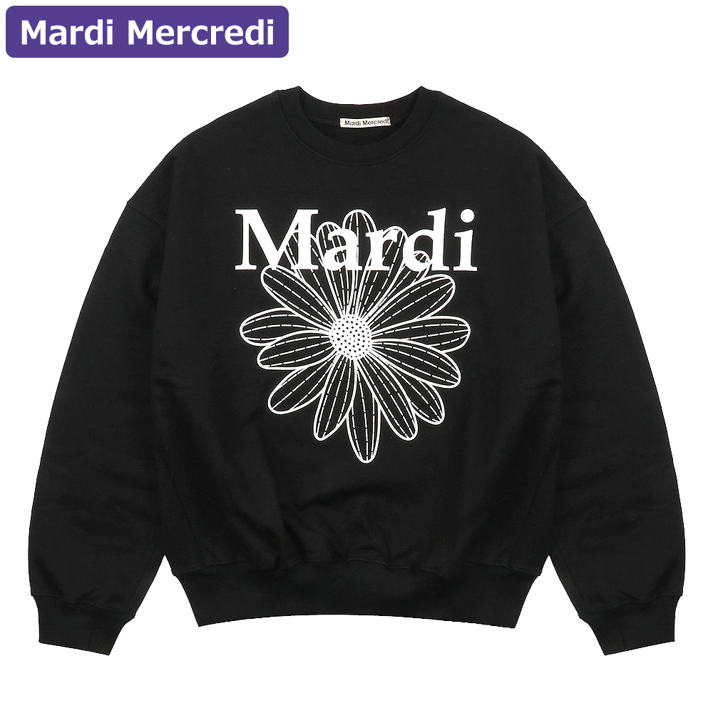 マルディメクルディ Mardi Mercredi スウェット SWEATSHIRT FLOWERMARDI 長袖 レディース 韓国 ファッション  アパレル