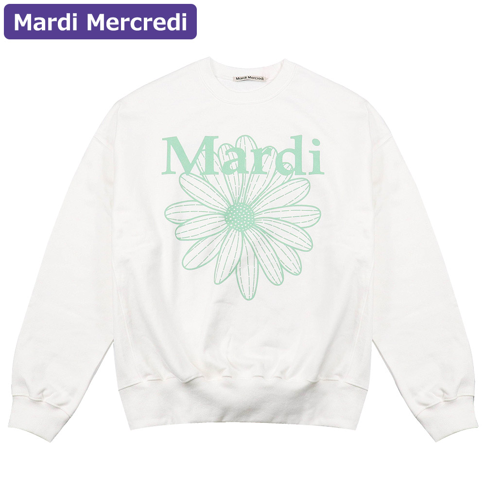 マルディメクルディ Mardi Mercredi スウェット SWEATSHIRT FLOWERMARDI 長袖 レディース 韓国 ファッション アパレル｜hommage｜04