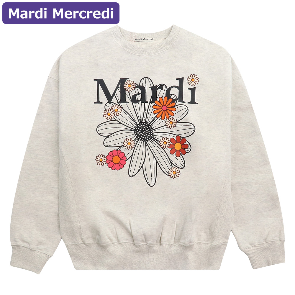 マルディメクルディ Mardi Mercredi スウェット SWEATSHIRT FLOWERMARDI BLOSSOM 長袖 レディース 韓国  ファッション アパレル