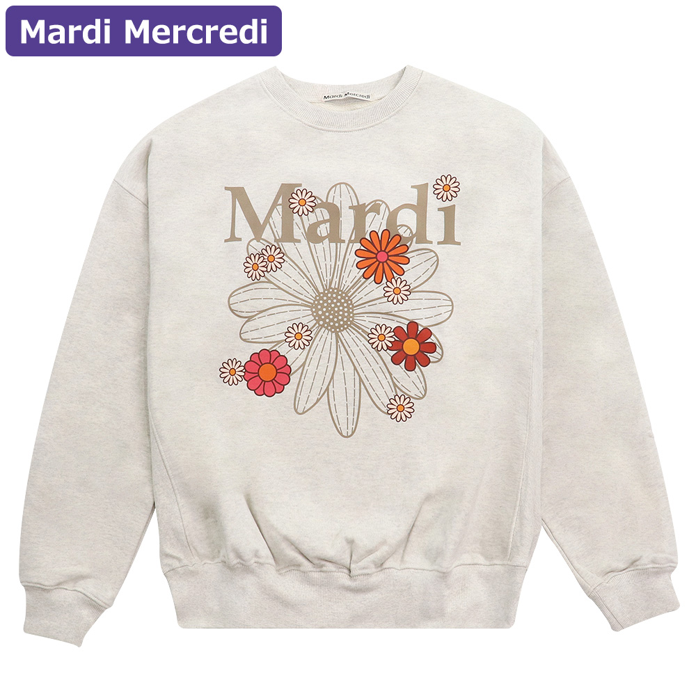 マルディメクルディ Mardi Mercredi スウェット SWEATSHIRT FLOWERMA...