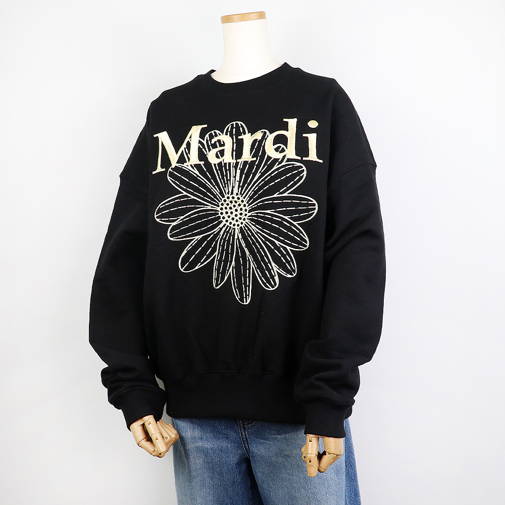 ●Mardi Mercredi●UNISEX SWEATSHIRT NEEDLEWORK_BLACK LEMON hommage_ko-mardi-t0014-blklmn