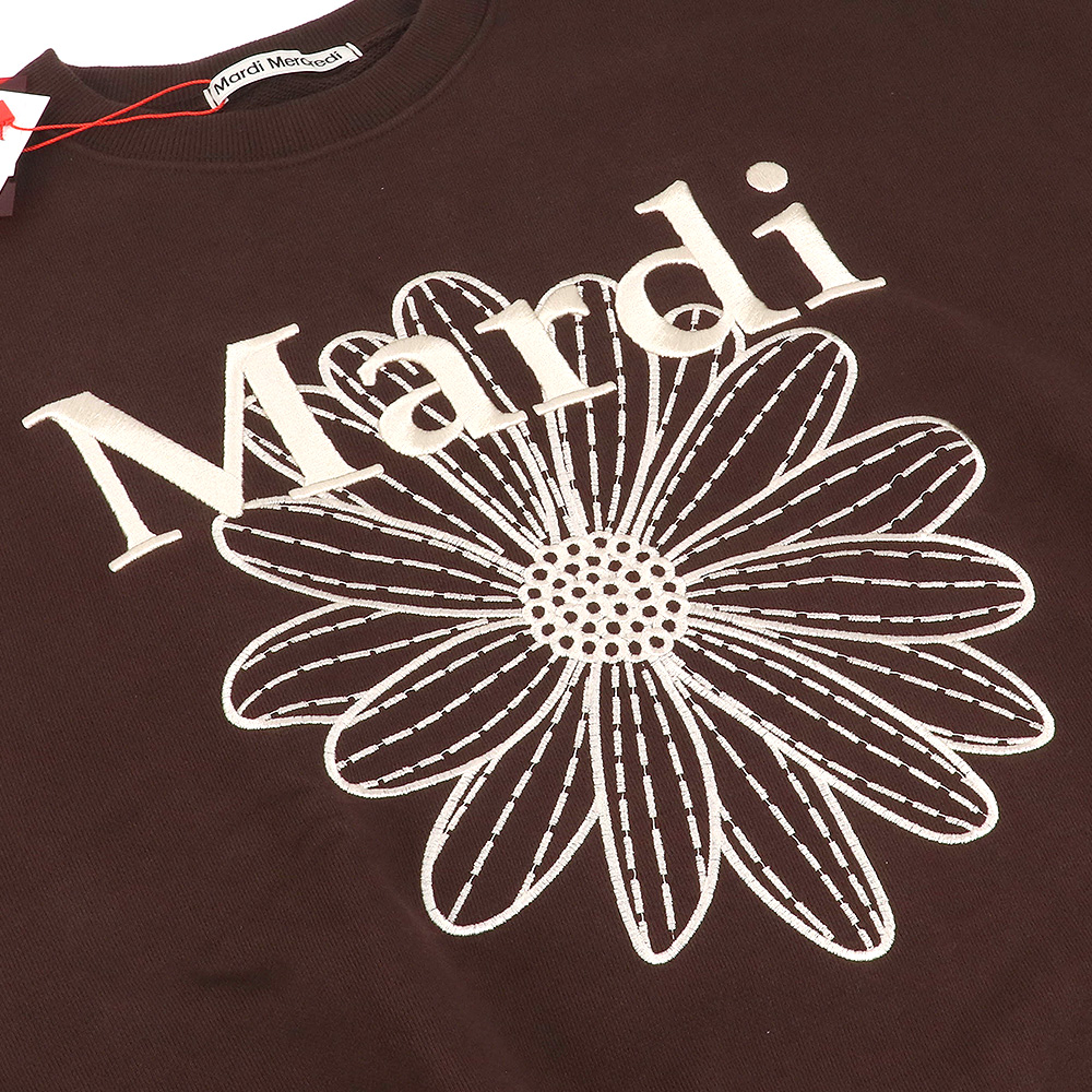 マルディメクルディ 長袖 刺繍 スウェット Mardi Mercredi ko-mardi-t0014-brncrm_4.jpg