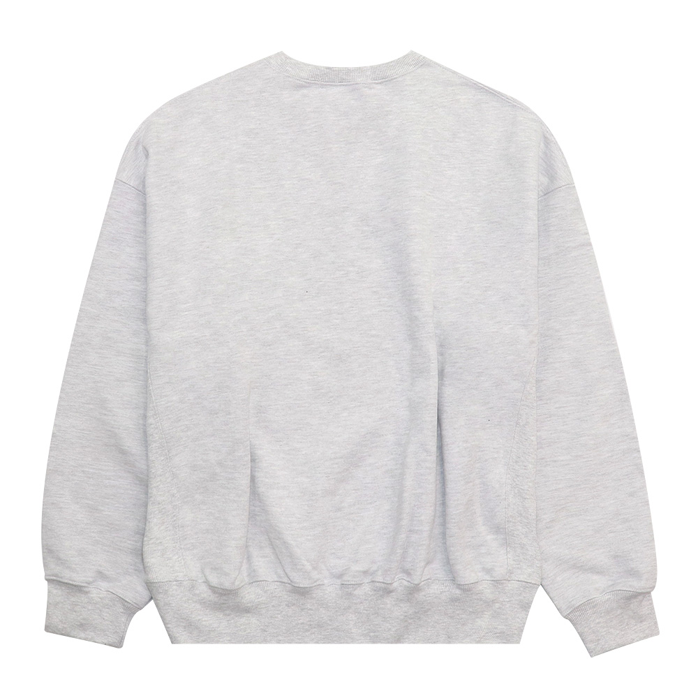 マルディメクルディ Mardi Mercredi スウェット SWEATSHIRT FLOWERMARDI NEEDLEWORK HEATHER  CORAL 長袖 レディース 韓国 ファッション アパレル 刺繍 ロゴ