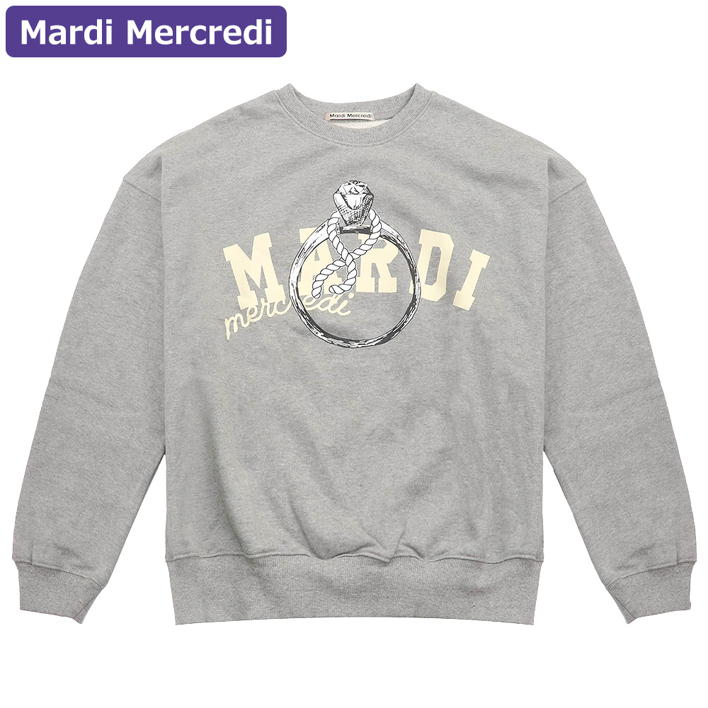 マルディメクルディ Mardi Mercredi スウェット SWEATSHIRT RING WITH 