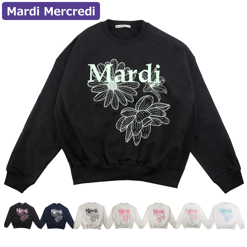 マルディメクルディ Mardi Mercredi スウェット SWEATSHIRT TRIPLE FLOWER OATMEAL PINK 長袖 レディース 韓国 ファッション アパレル 楽天市場】マルディメクルディ Mardi Mercredi スウェット