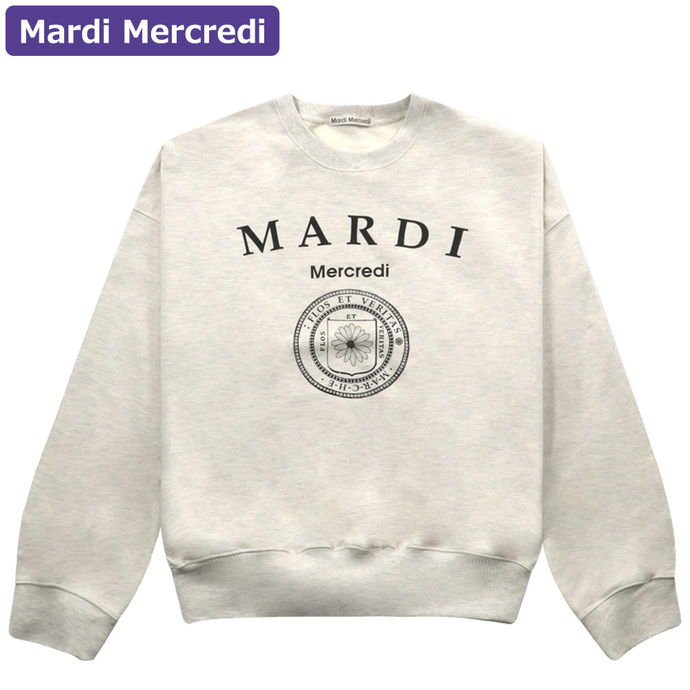 大得価最新作Mardi Mercredi マルディ SWEAT OTMEAL_BLACK トレーナー/スウェット