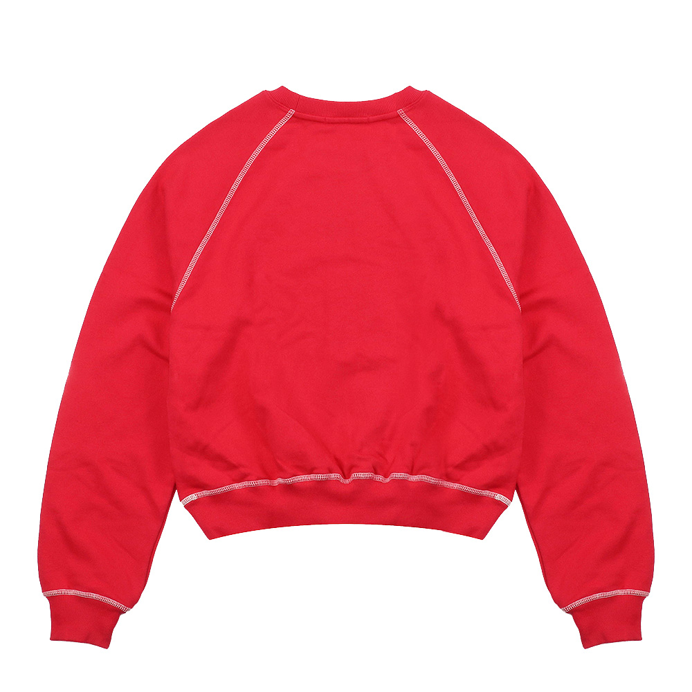 マルディメクルディ Mardi Mercredi スウェット SWEATSHIRT RAGLAN FLOWERMARDI RED IVORY 長袖 レディース 韓国 ファッション アパレル クロップド丈 Mardi Mercredi マルディメクルディ スウェット SWEATSHIRT