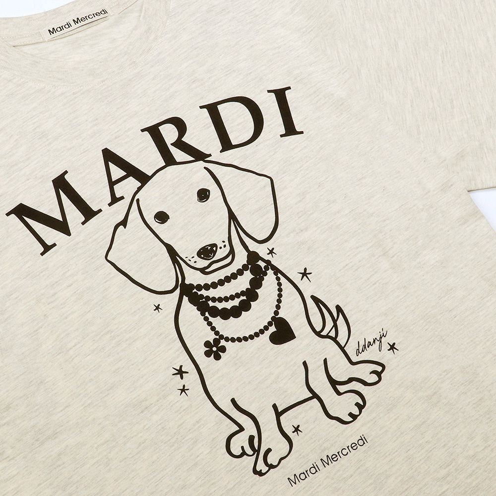 [子犬の絵] Mardi Mercredi TSHIRT DDANJI CH.06 TSHIRT DDANJI CH.06（Tシャツ/カットソー）｜Mardi Mercredi